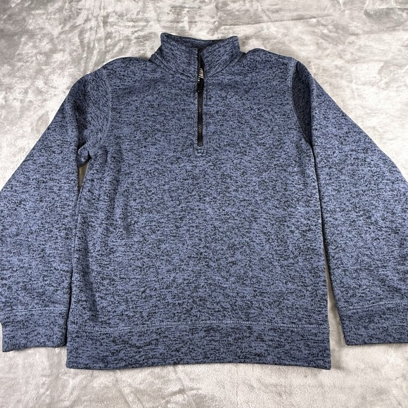crown & ivy Other - Boys CROWN & IVY 1/4 ZIPPERED Blue Heather Pullover Shirt Size Youth Large